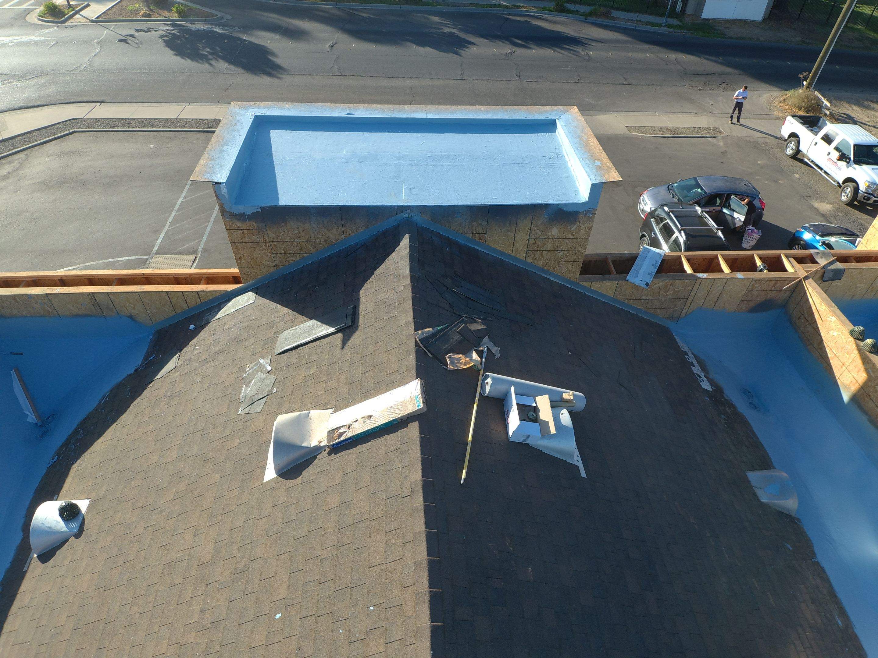 Spray foam and coatings using Conklin Benchmark/PUMA XL coatings and spray foam by Straight Edge Roofing Inc