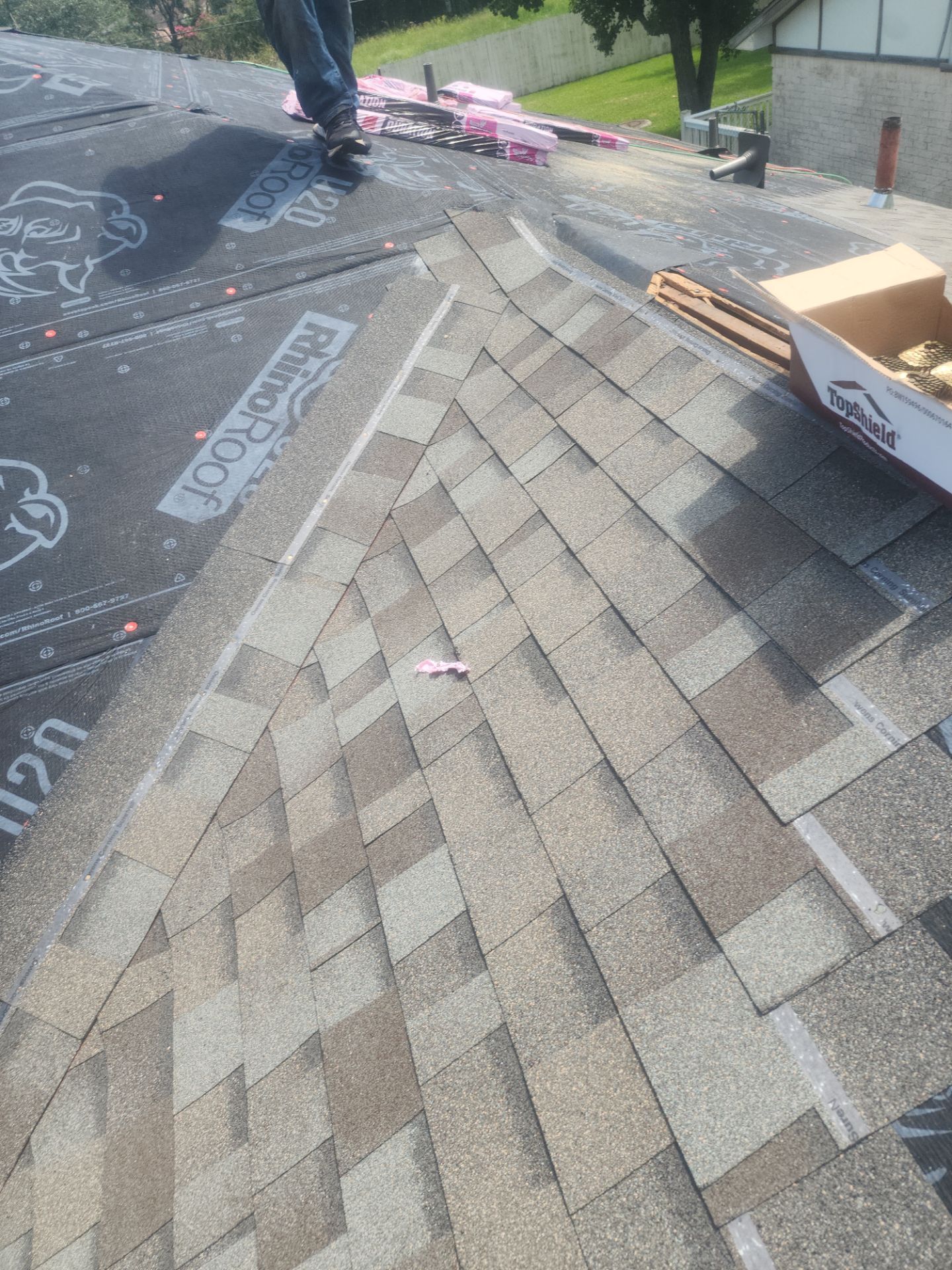 Residential Roofing Installation using Owen's Corning Duration (Lifetime) Shingles by Roof Repair Company