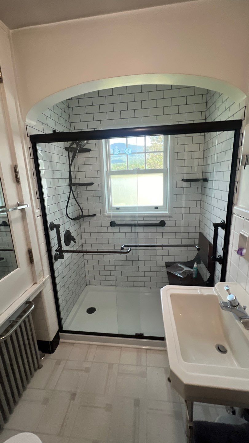Tub to Walk-In Shower Installation in Adams, MA by Yankee Home Improvement