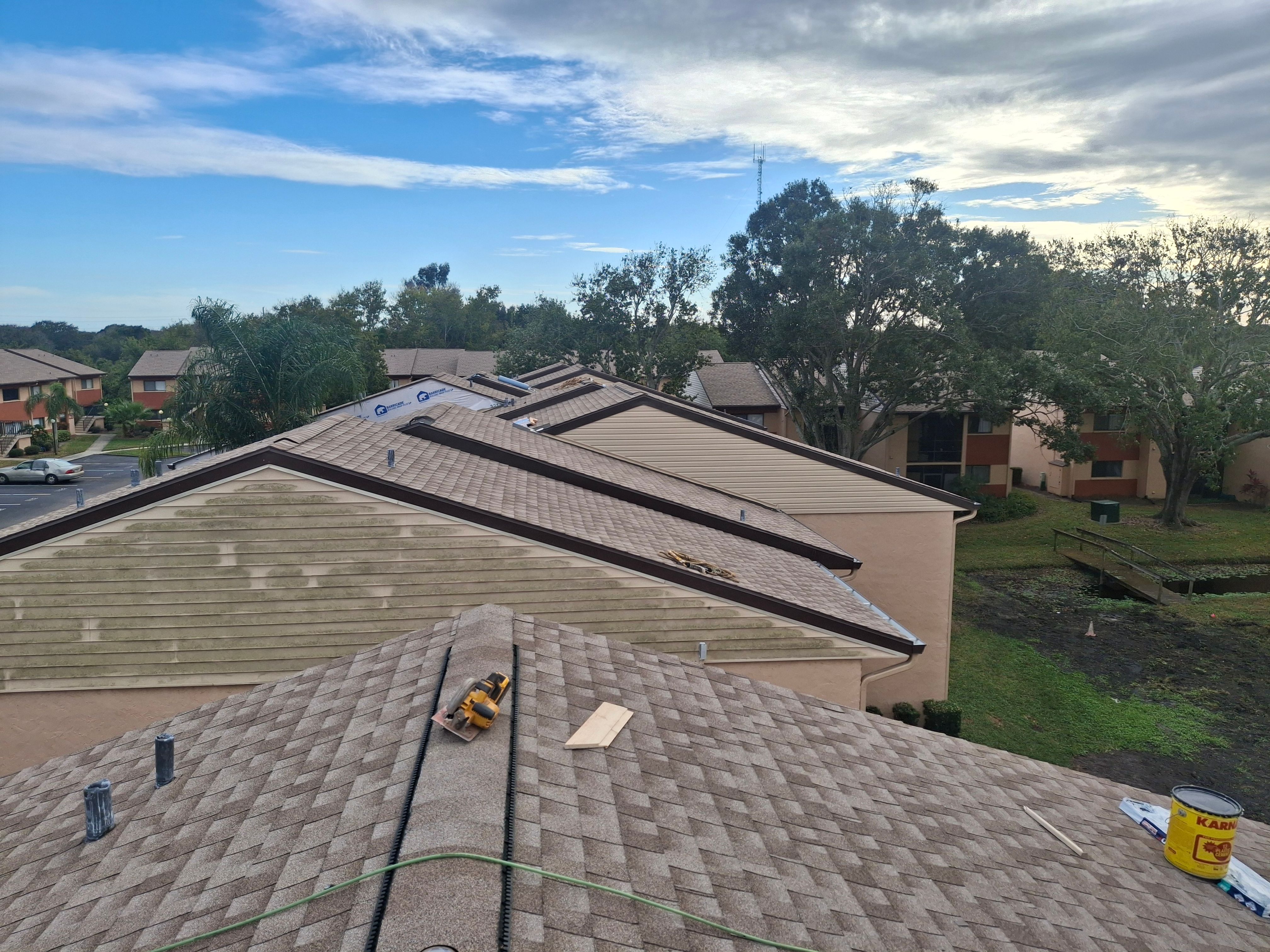 Multi-Family Roof Replacement and Siding Installation in Melbourne by Florida Roofing and Renovations Inc.