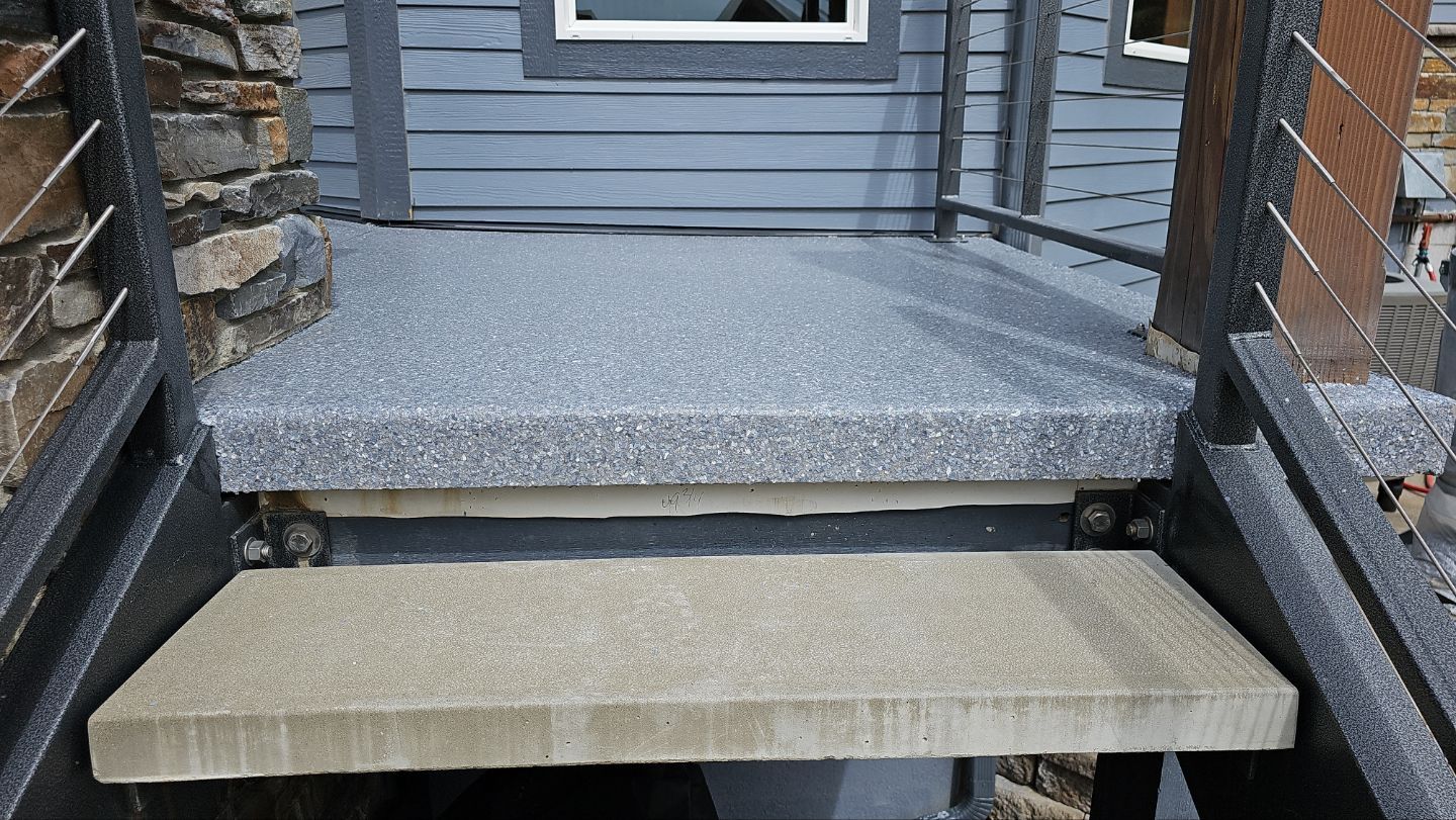 Patio Transformation using Moonstone by Croc Coatings, LLC