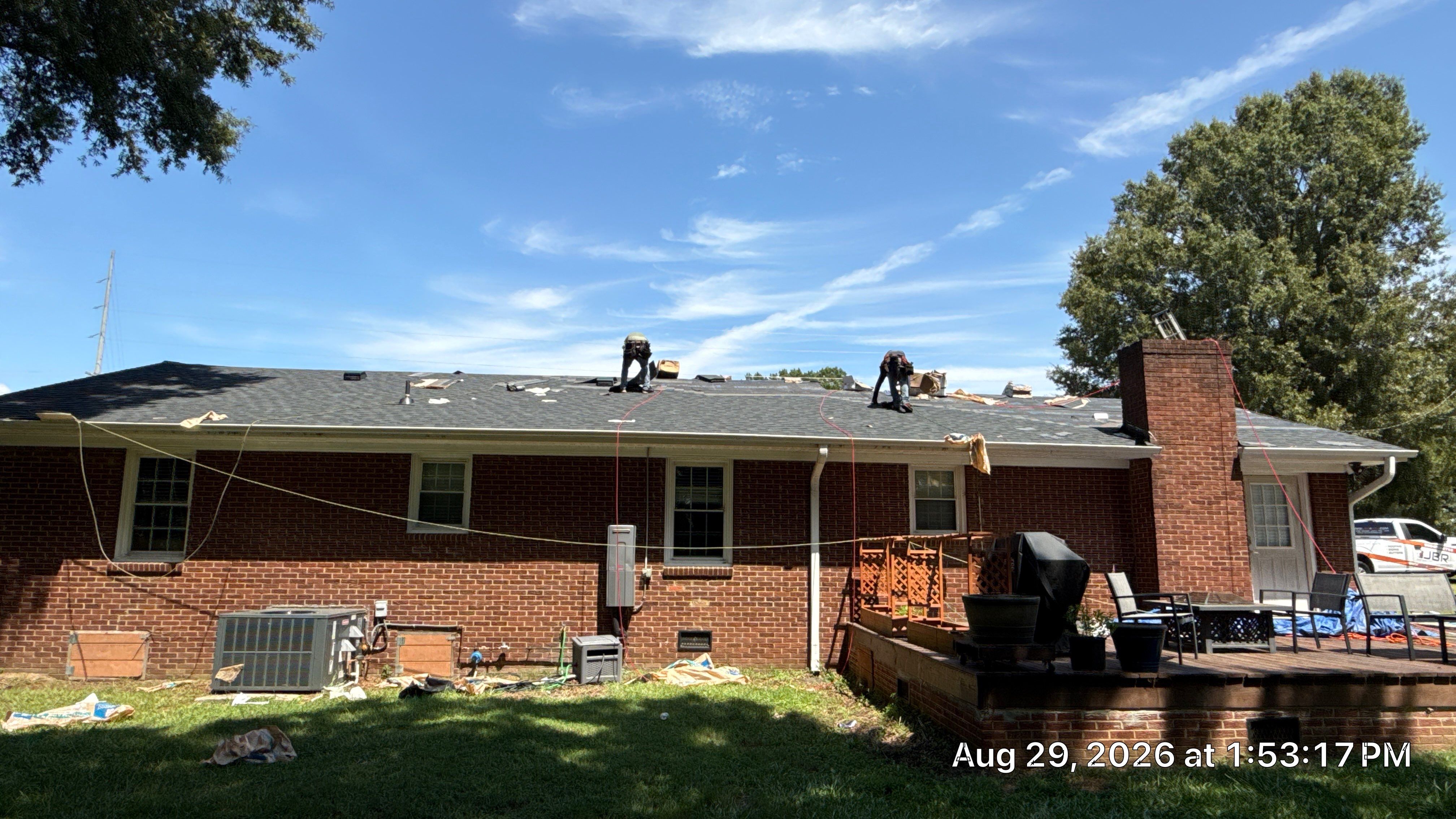 Roof replacement, interior and gutter repair by hail and wind damage by Just Brilliant Restoration JBR
