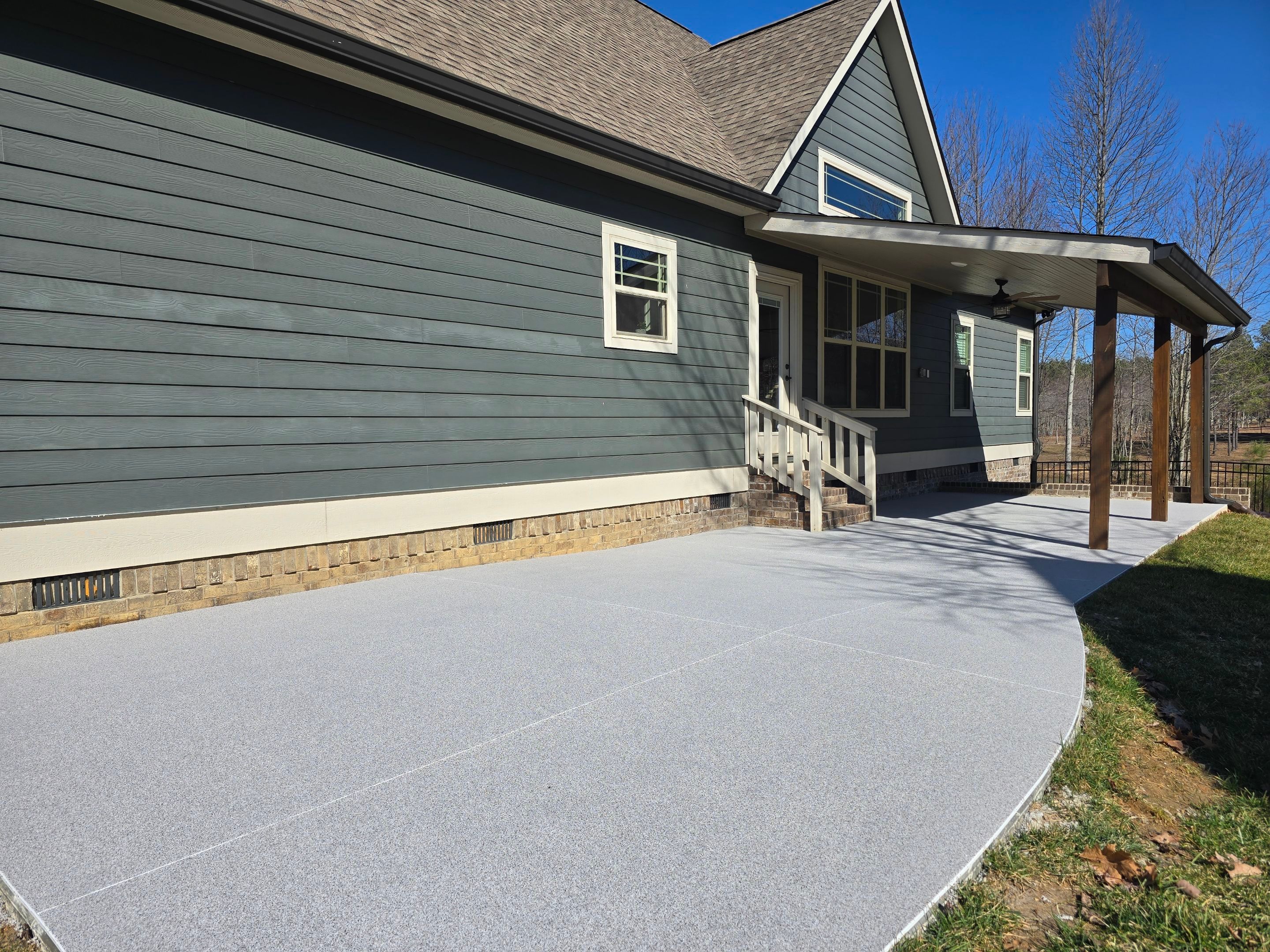 Back Porch using Riverbank Quartz by Elite Floor Solutions