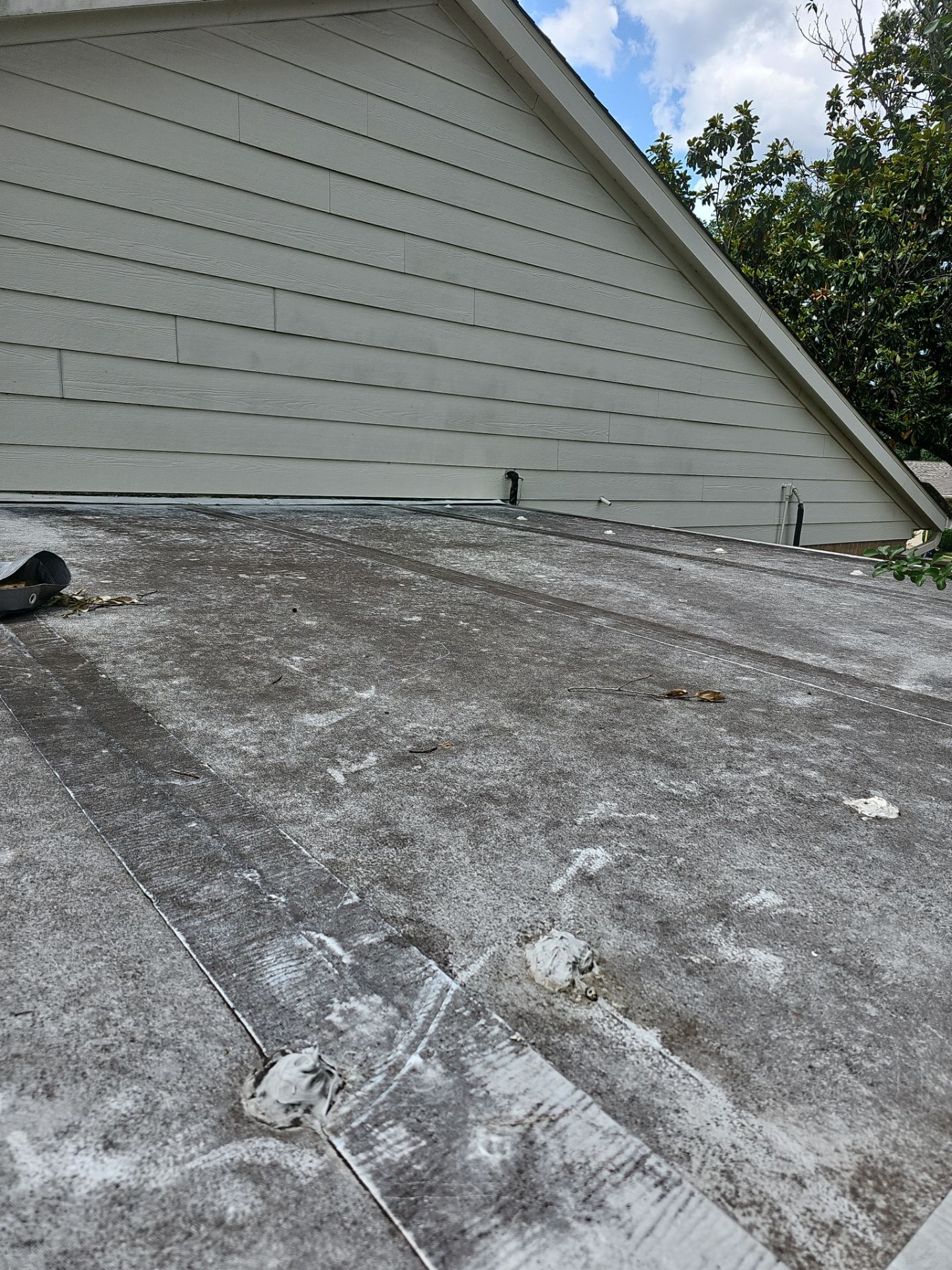Silicone Roof Coating Project in Katy by Roofing Technologies Unlimited
