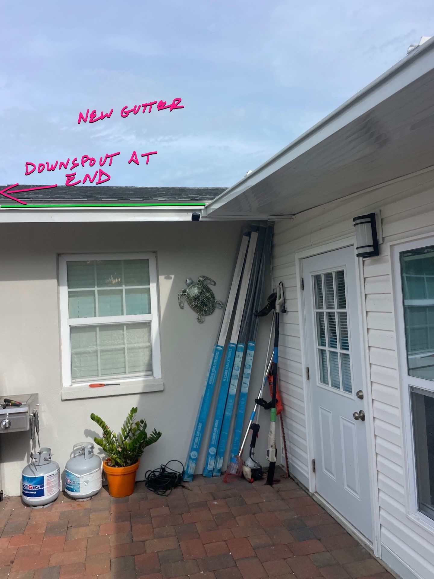 6-inch K-Style Gutter Installation in Sarasota FL by Gutter Professors