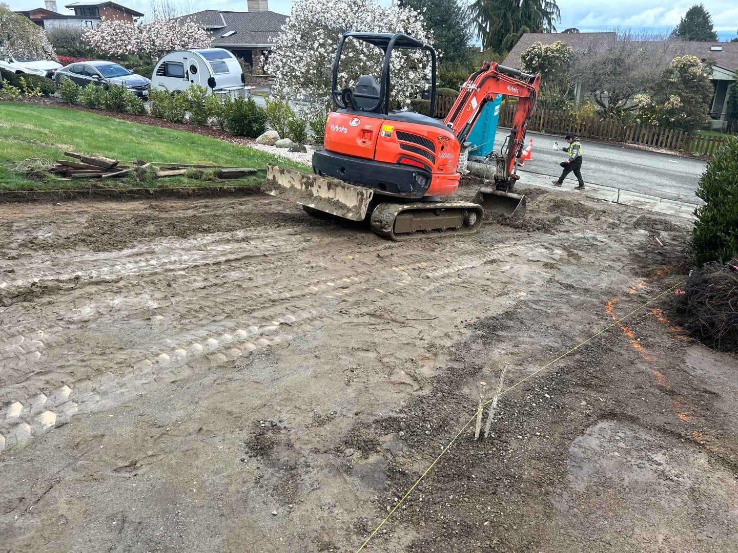 John | Stamped Concrete Driveway Makeover by Jireh Asphalt & Concrete Inc 