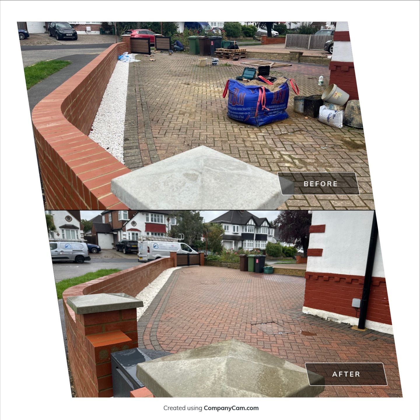 Roof and Driveway cleaning using Honda 15lpm Low Pressure Washing Machine by Ges Exterior Cleaning ltd