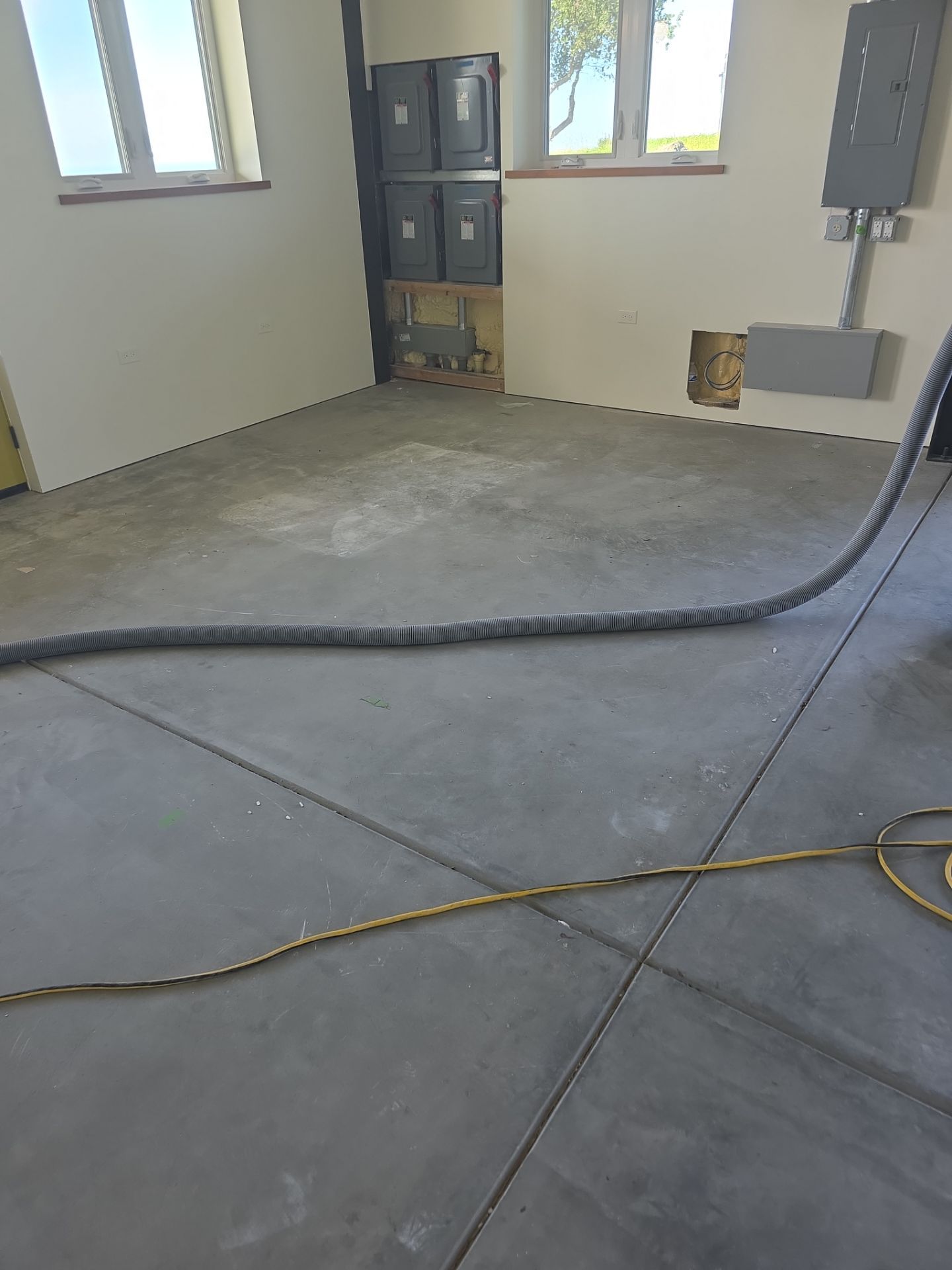 Interior Shop Epoxy Floor Coating with Moisture Barrier in Cambria by MGP Coatings