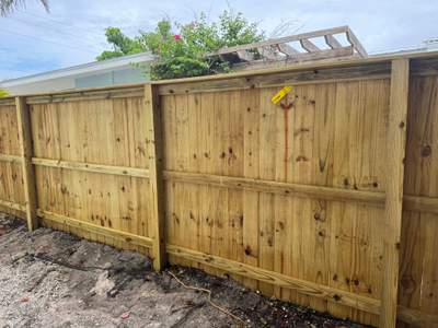 Wood Fence in Anna Maria