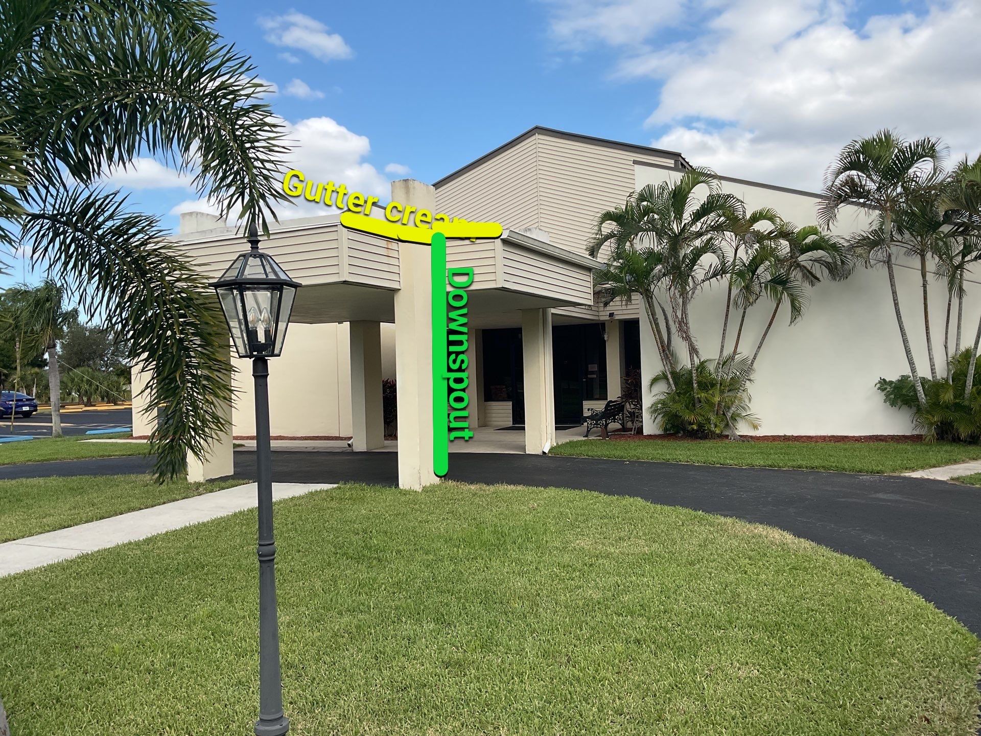 Cameo Gutters using Aluminum Seamless Gutters in Cape Coral FL by Gutter Professors