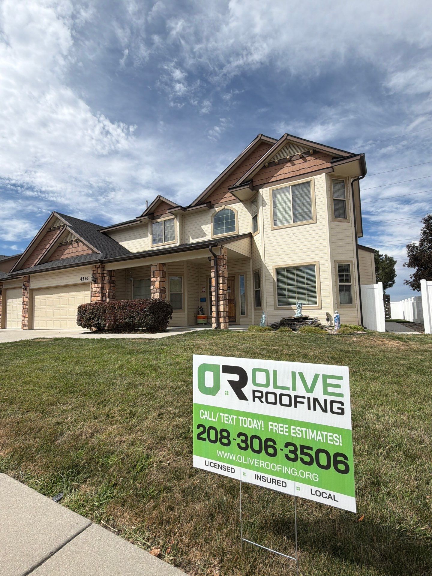 Full Residential Roof Replacement with Architectural Shingles in Meridian by Olive Roofing