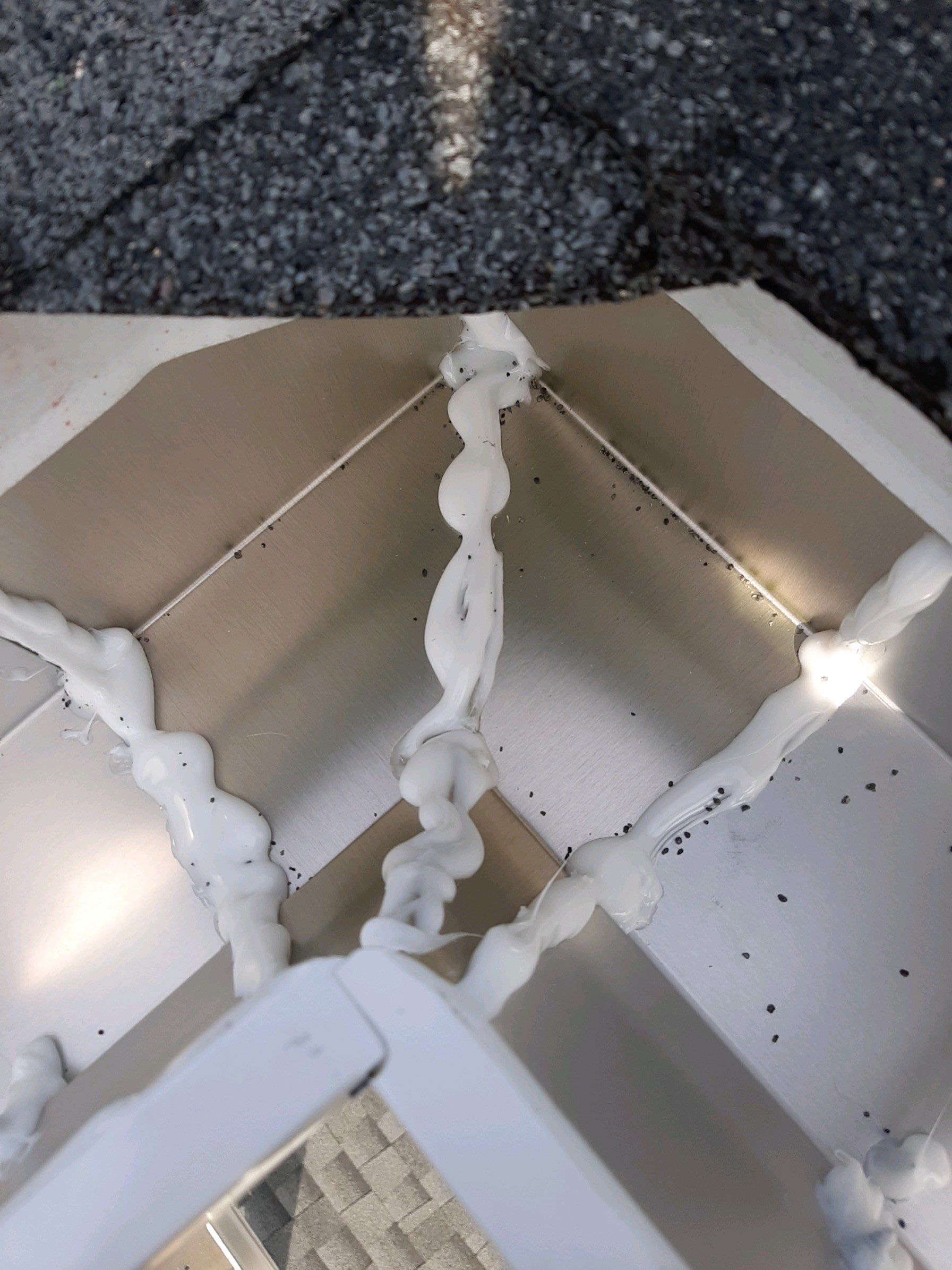 Gutter Installation Using White K-Style 6 Inch Seamless Gutters by Gutter Professors