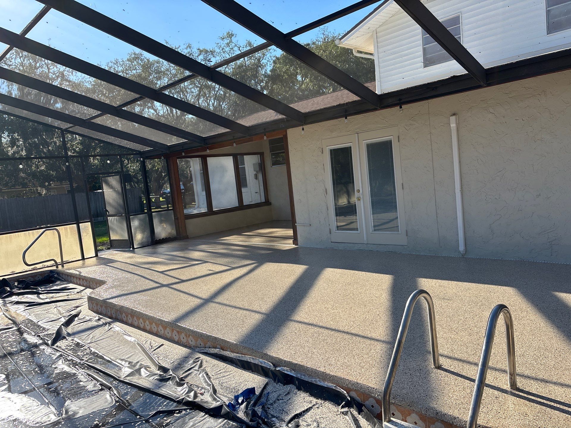 New Port Richey Pool Deck Transformation by Performance Floors & Coating
