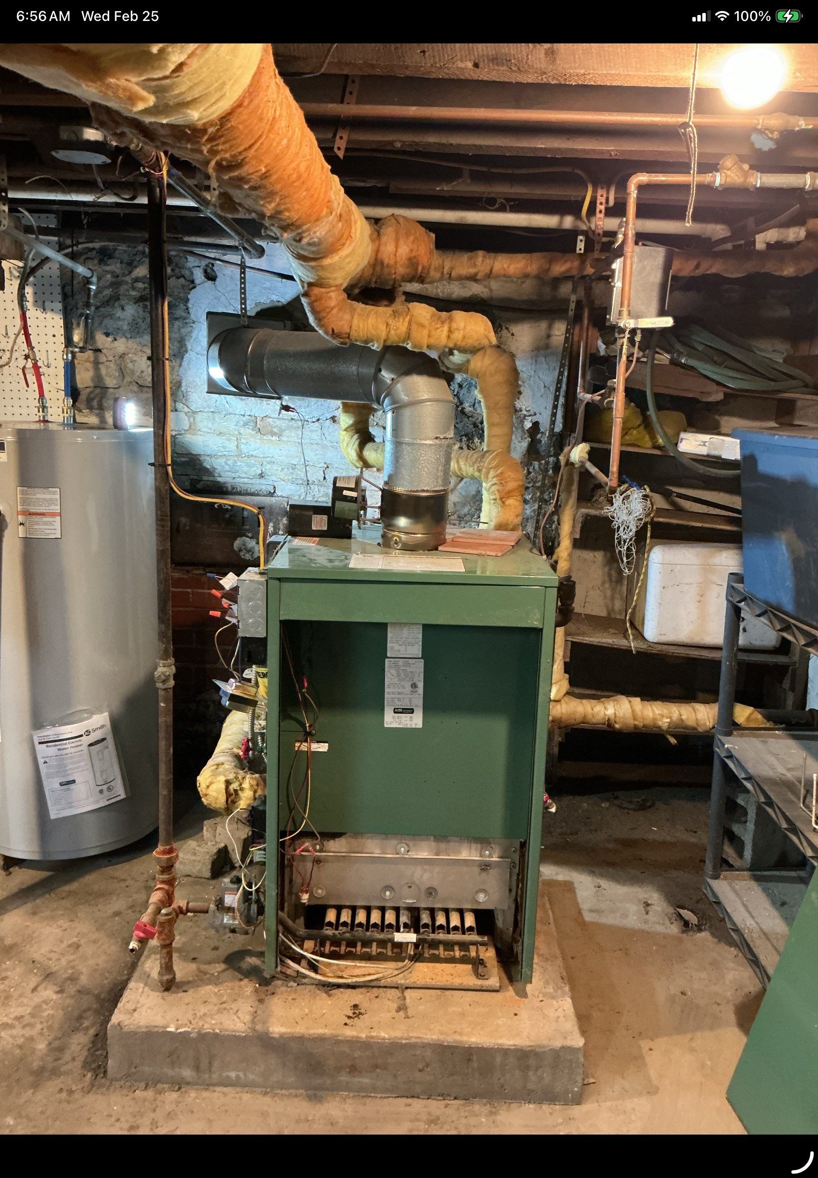 Steam Boiler Install In Strasburg by Elemental Heating and air conditioning LLC