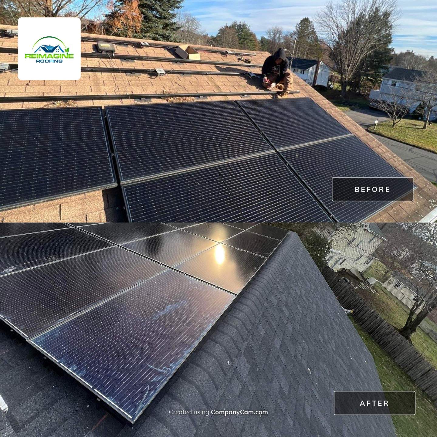 Onyx Black Shingles by Reimagine Roofing