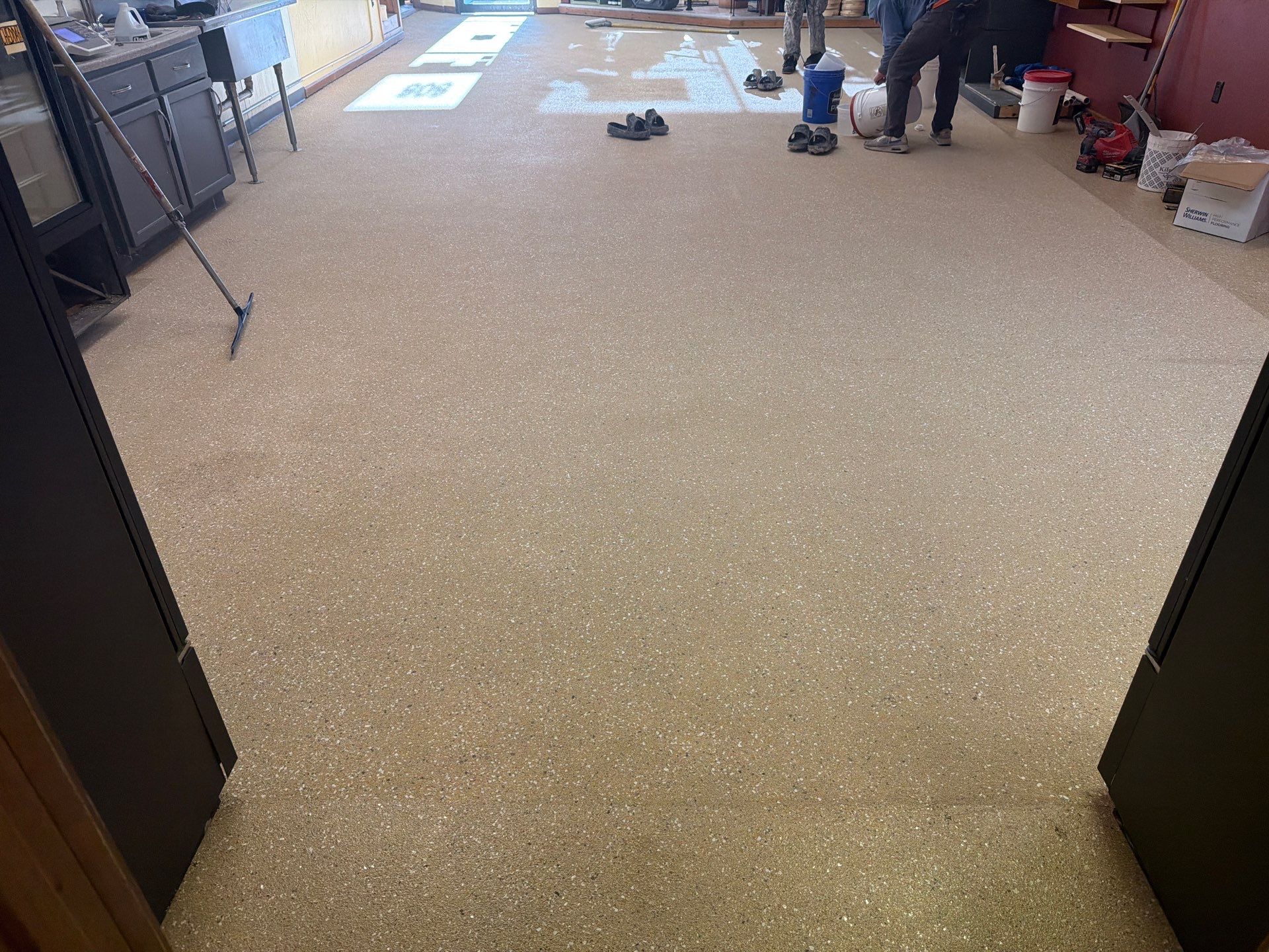 Epoxy Flooring Installation – Downtown Muskegon Commercial Space by Gordon Painting