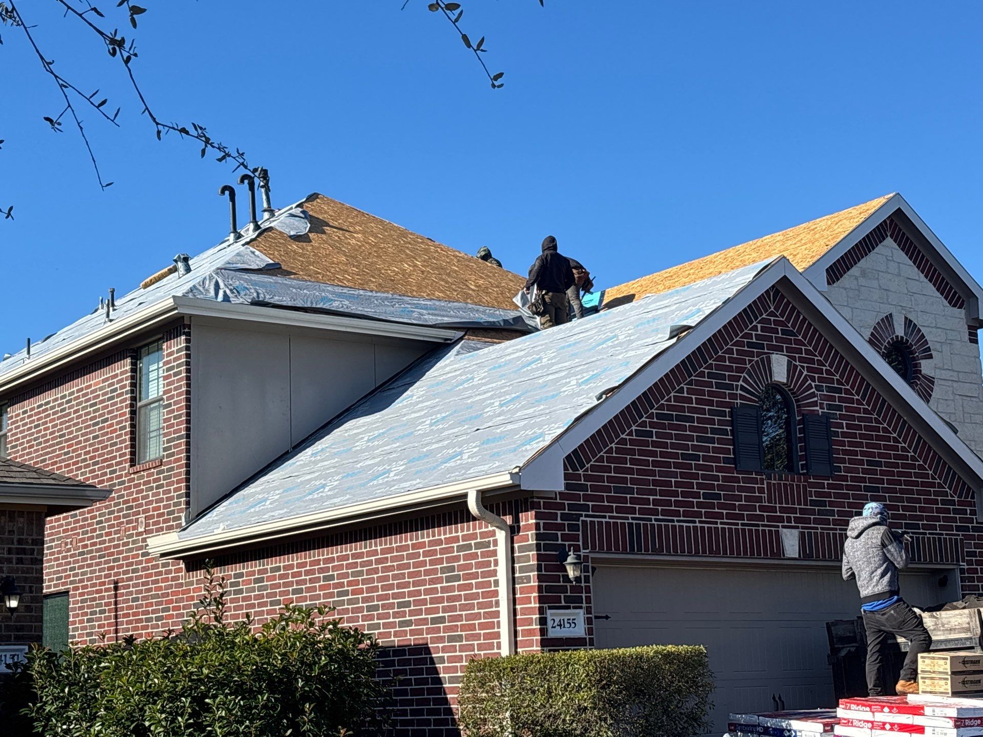 Residential Roof Replacement using GAF HDZ - Weathered Wood by Elite Roofing LLC