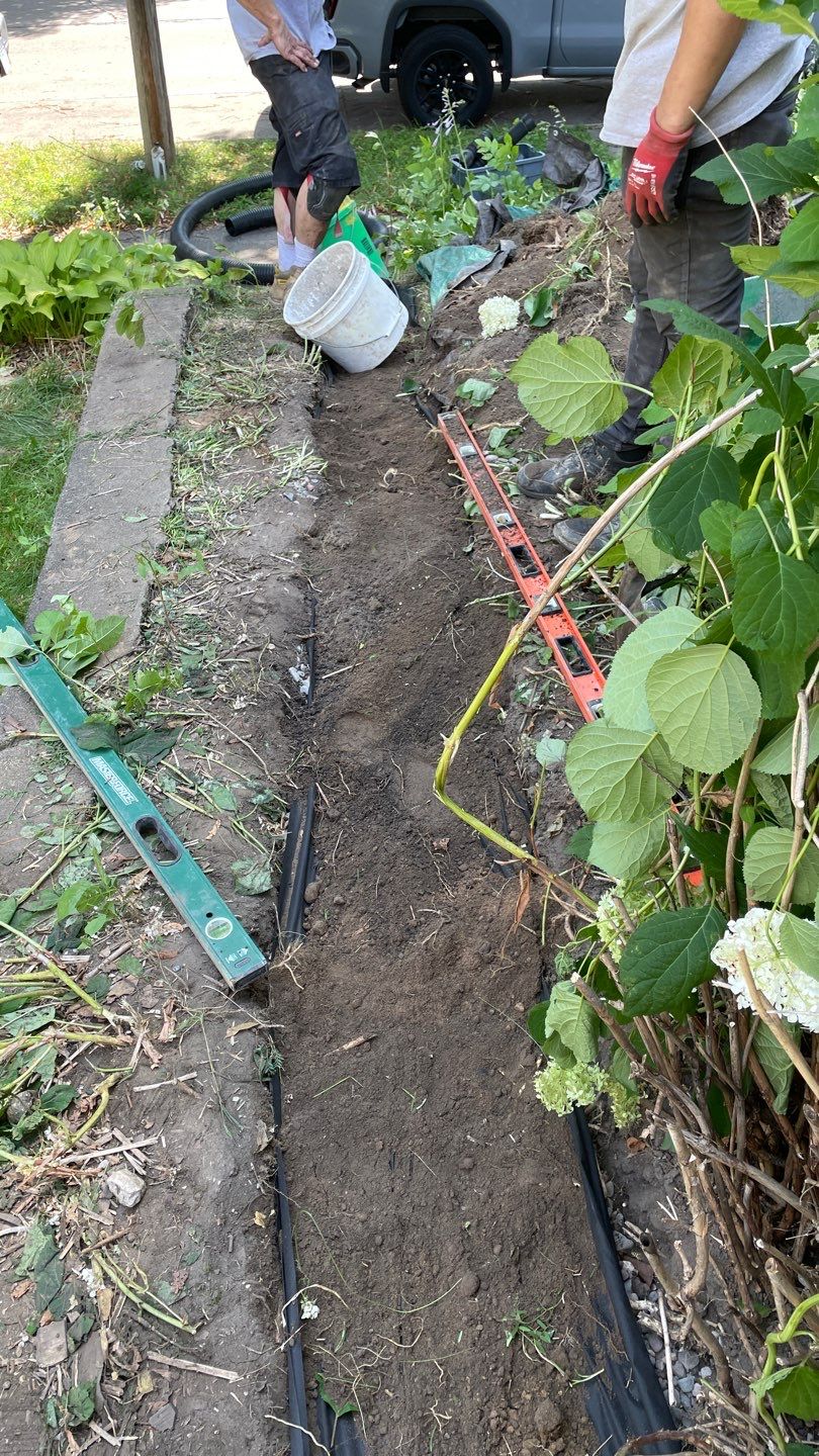 Tara’s Corner Drainage Fix by Waterproofing Northeast