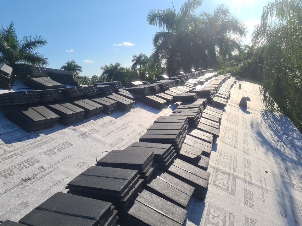 Residential Roofing Installation using Eagle Roofing Tile by BLUES BROTHERS ROOFING