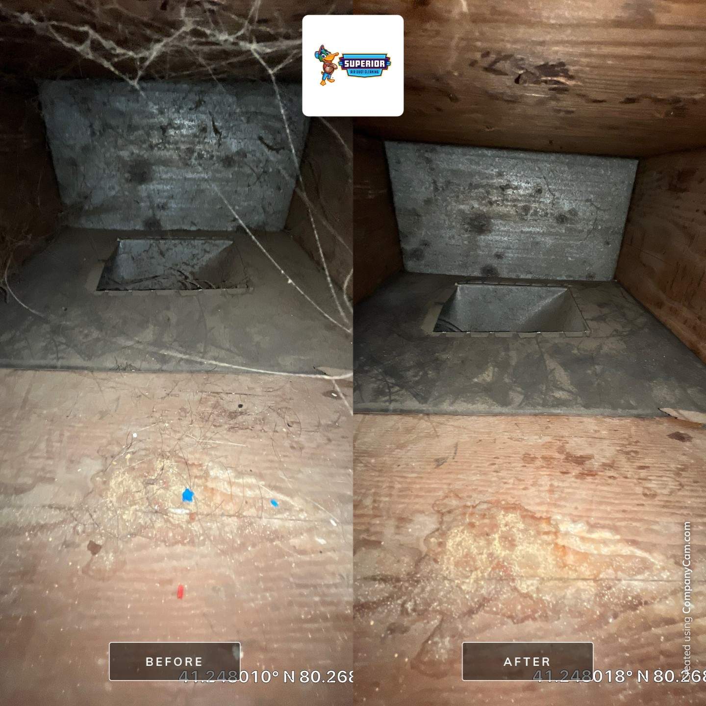Air Duct Cleaning With a Vacuum Truck in Mercer, PA. by Superior Air Duct Cleaning