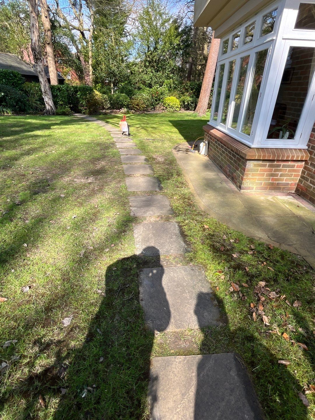 Patio Clean using 18inch Whirlaway FSC by Ges Exterior Cleaning ltd