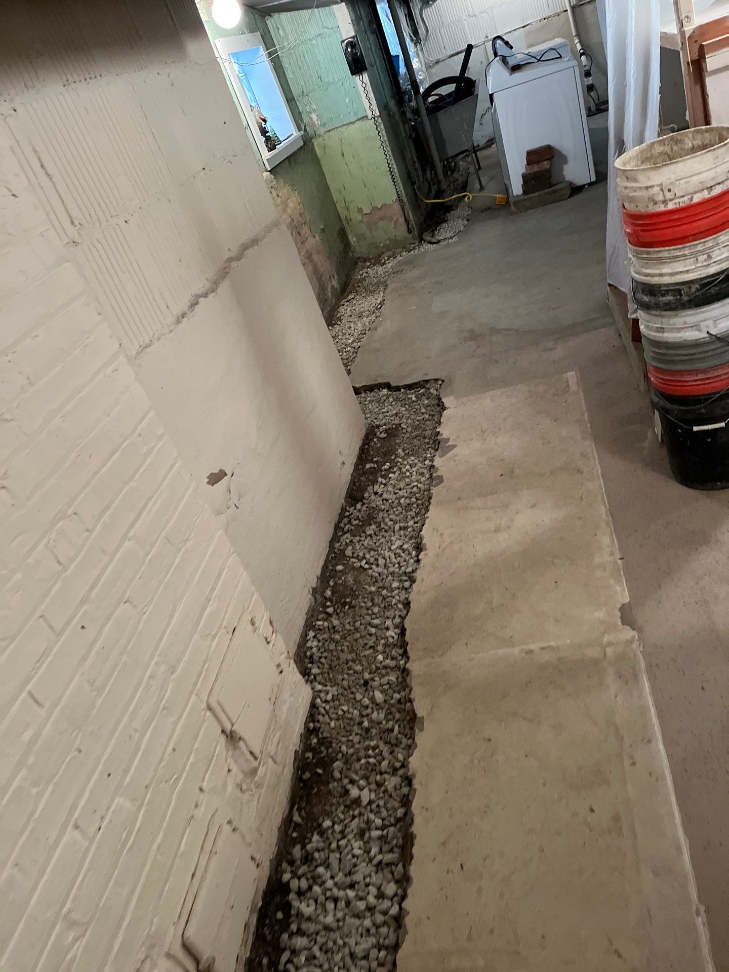 Berwyn- Interior Drain Tile System by Area Wide Waterproofing