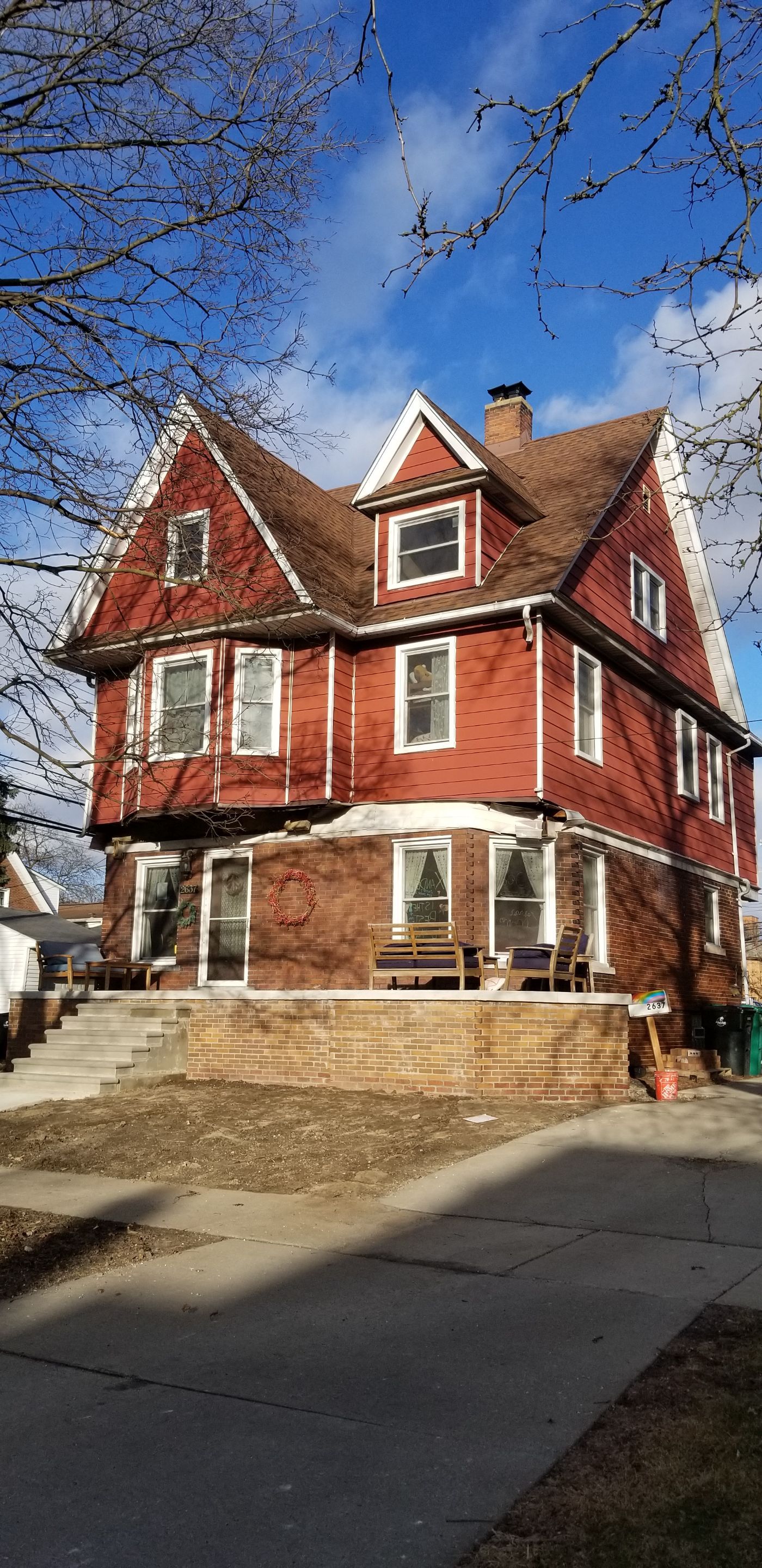Custom Front Porch on Historic Home by Northwest Construction