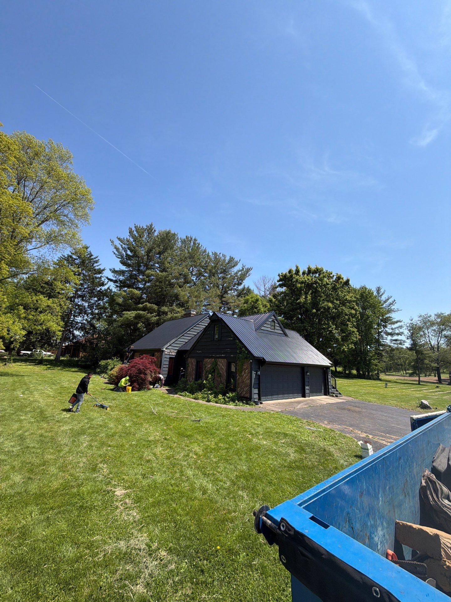 Classic Rib Metal Roofing - Shiny Black by Hoel Roofing & Remodeling