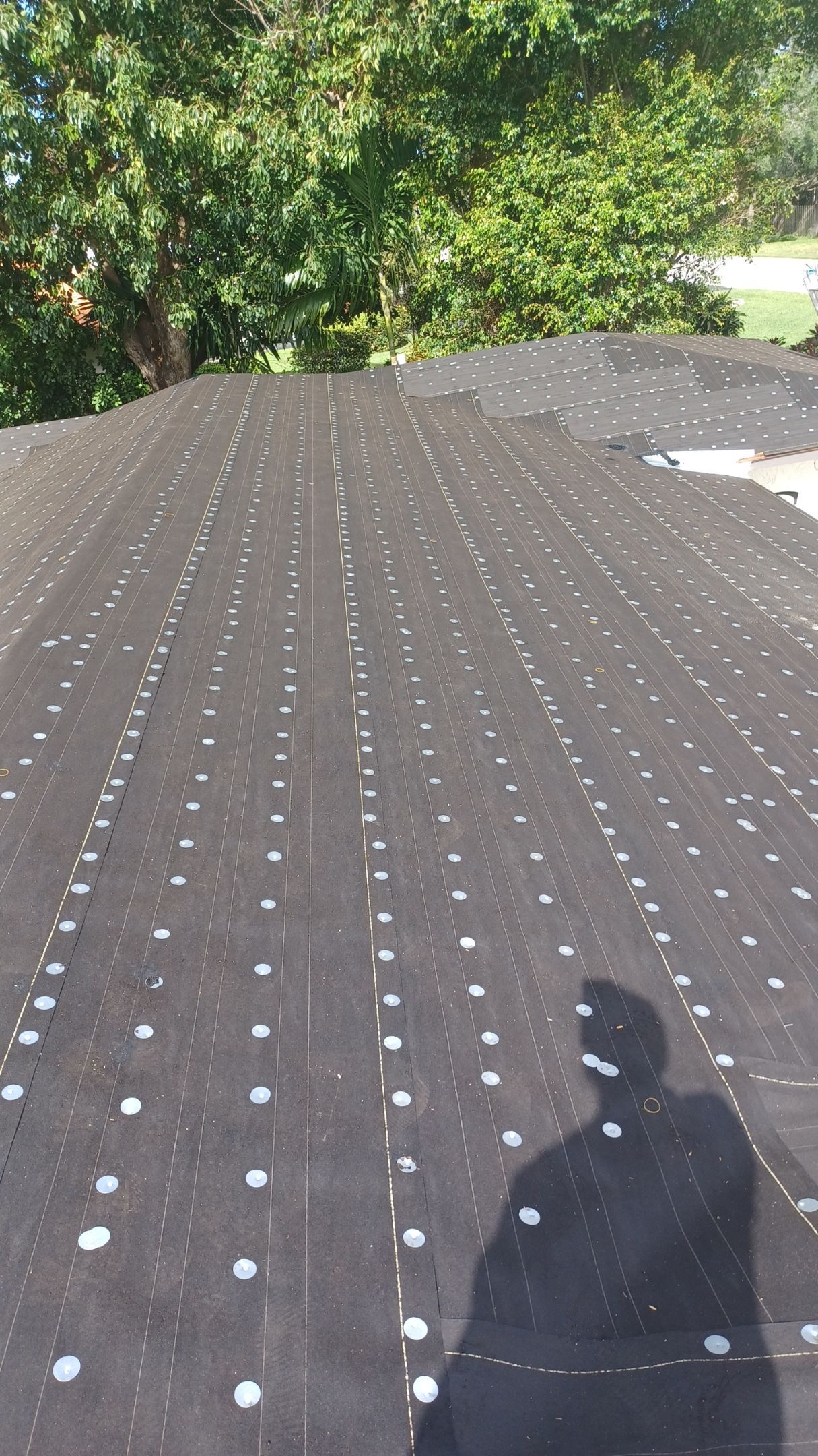 Residential Roofing Installation using 1" Nail strip metal roof by BLUES BROTHERS CONSTRUCTION CORP