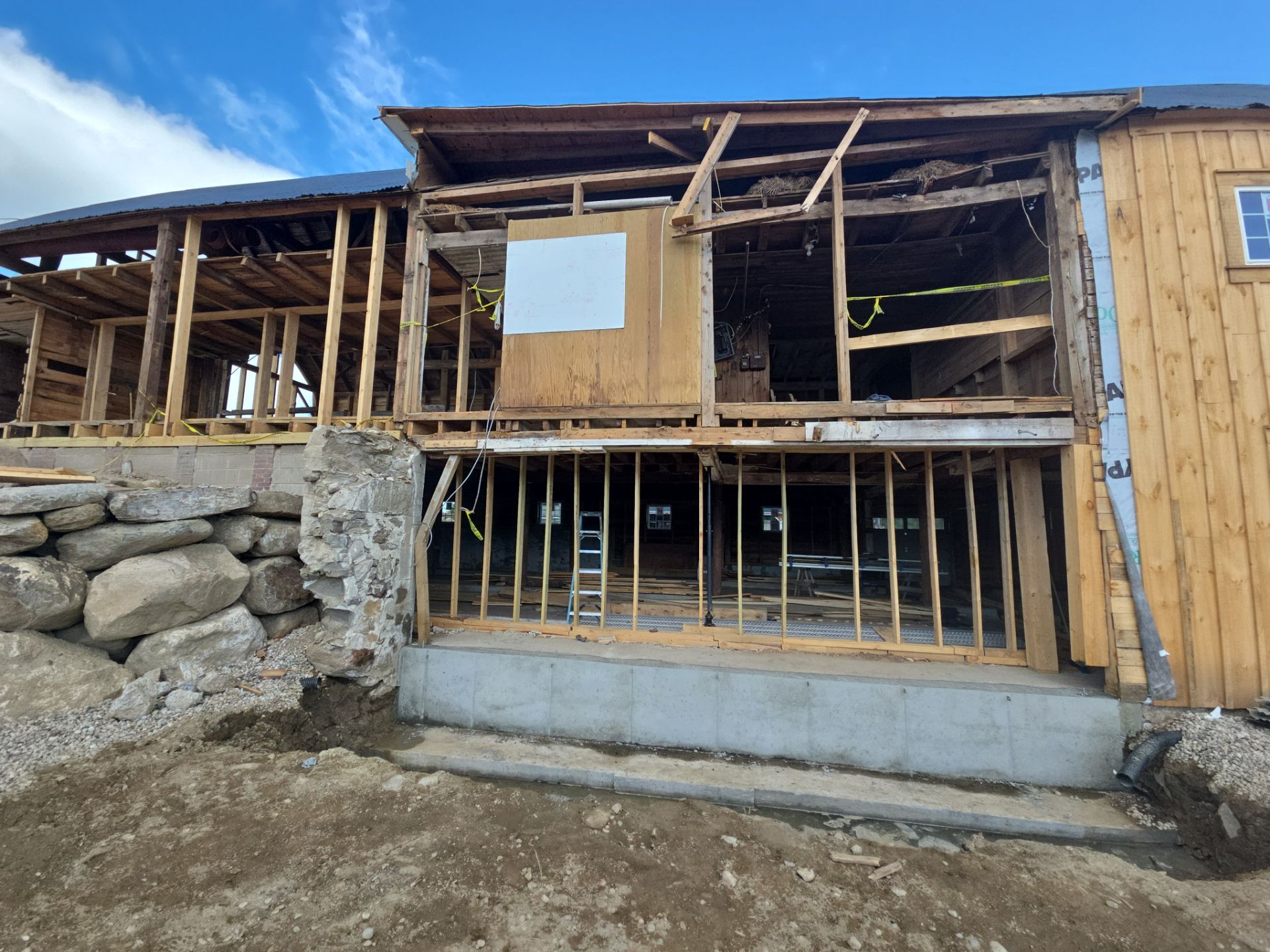 Barn Restoration and Board-and-Batten Siding Installation in Hansons Ridge by B's Roofing & Construction LLC