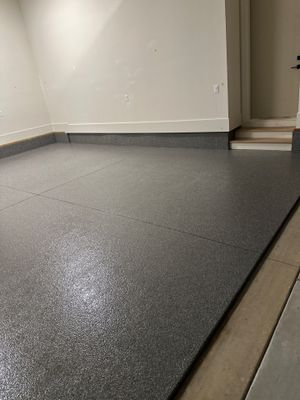 Garage Floor Coating using Briar