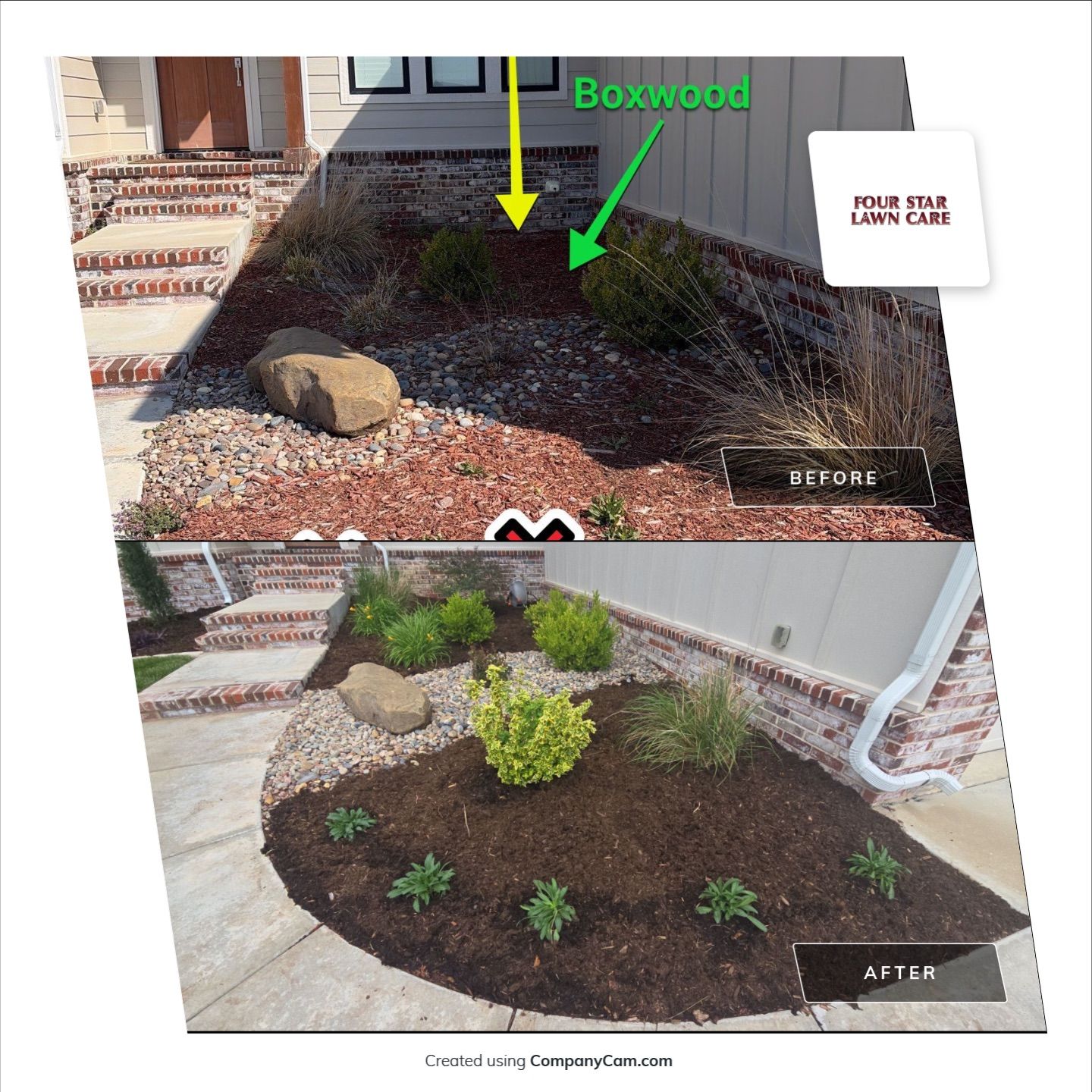 Project in Andover, KS by Four Star Lawn Care