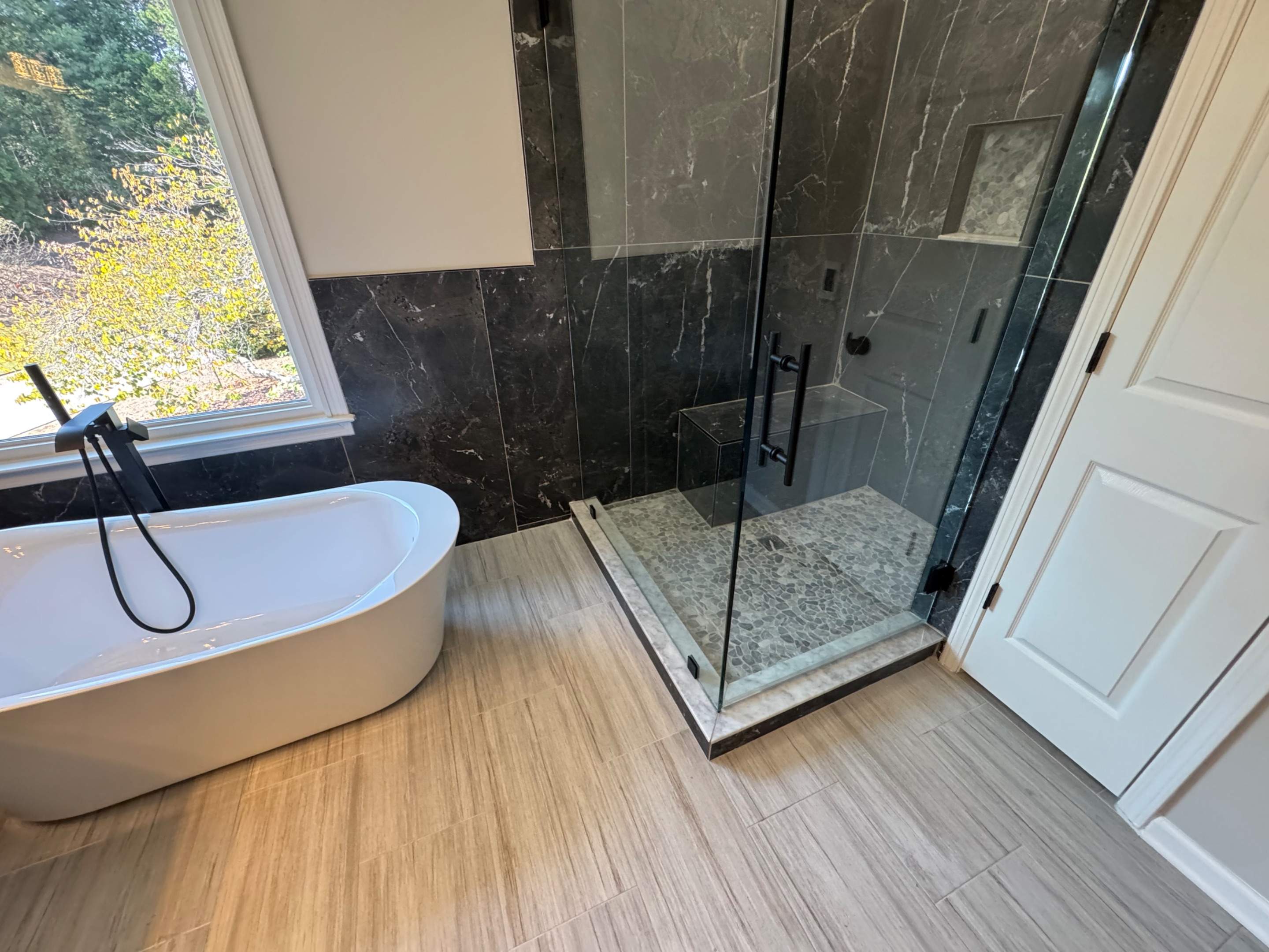 Master bathroom renovation by Prudencio