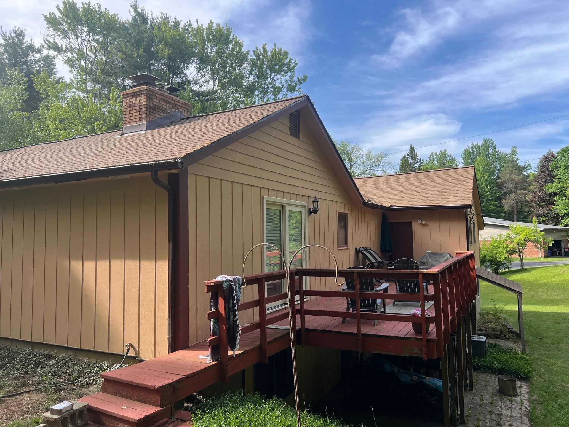 Exterior Painting on this Clarkston Home by Top Shelf Painter