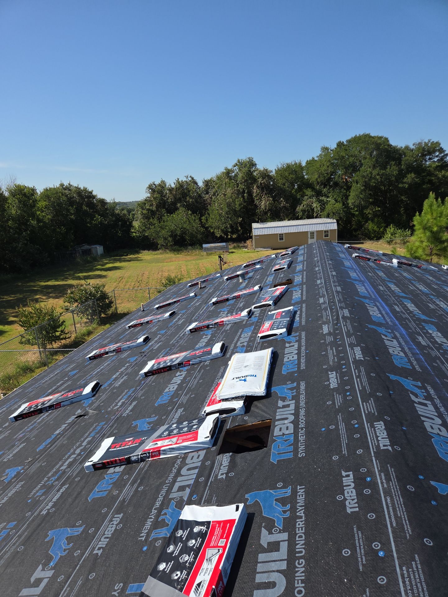 Project in Weatherford by Lonestar Roofing and Restoration LLC.