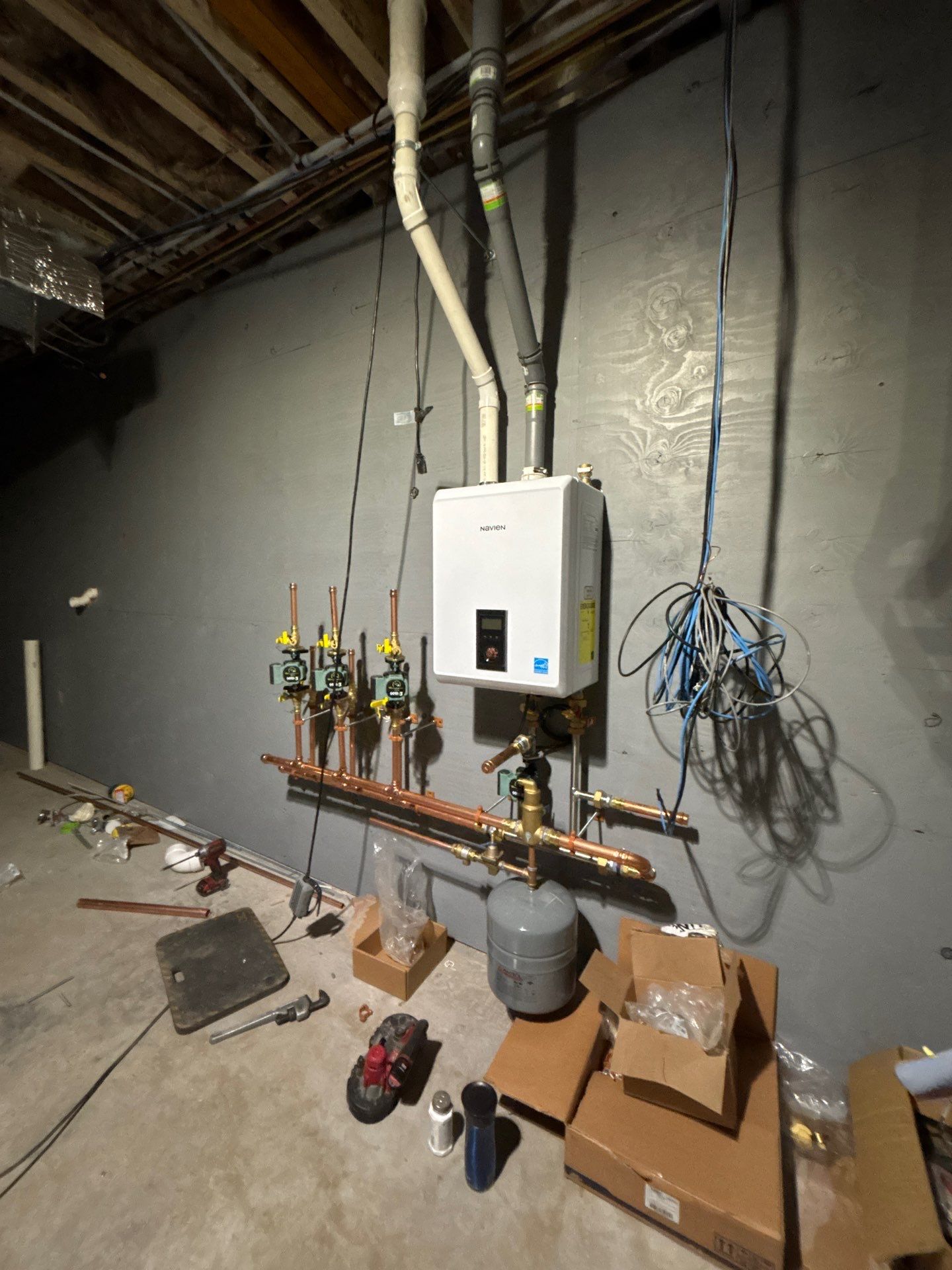 Water Heater Installation, Gas Piping, and Plumbing Completion — North Reading, MA by FAGONE MECHANICAL