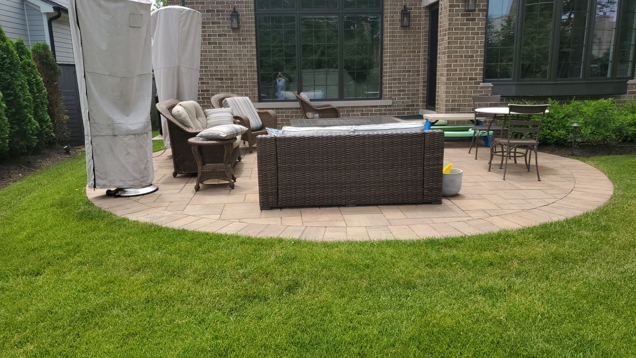 Brick paver clean, sand and seal by Northern Power Washing LLC.