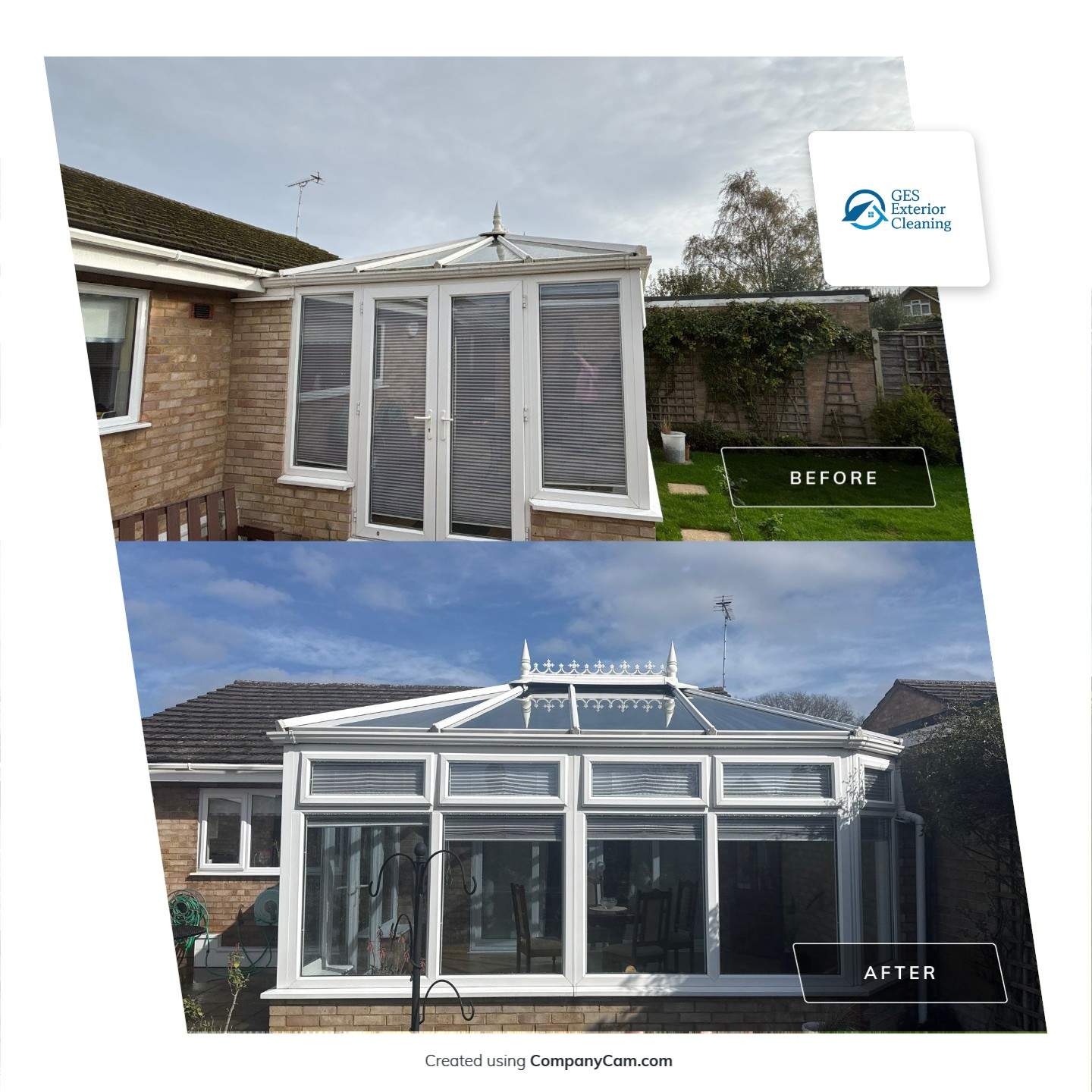 Conservatory Cleaning and Car Port Cleaning by Ges Exterior Cleaning ltd