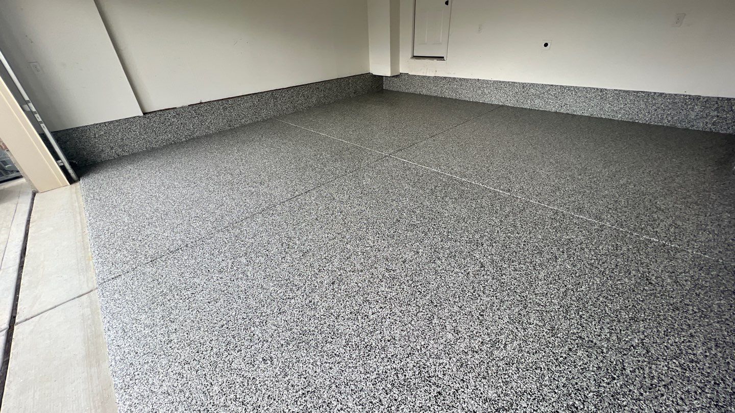 Garage Floor using Domino by Your1DayFloor.com
