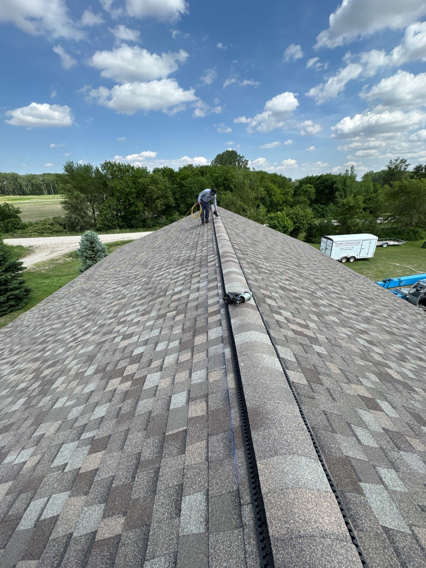 Titan XT Architectural Shingle Roof Installation in Wisner by Crows Roofing LLC