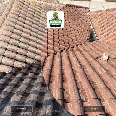 Barrel Tile Roof Cleaning