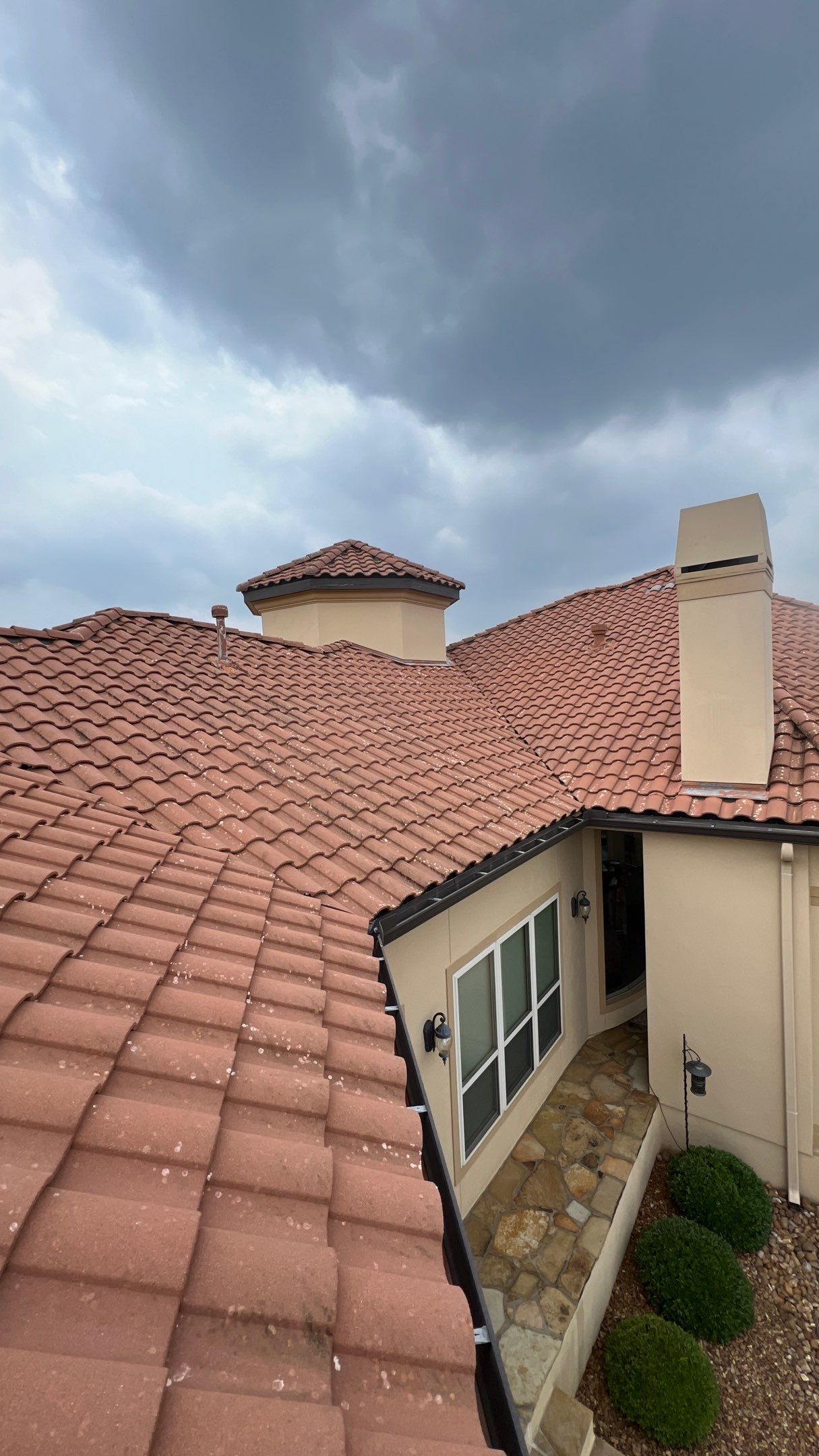 Tile Roof Wash Project in Boerne by Bright Choice