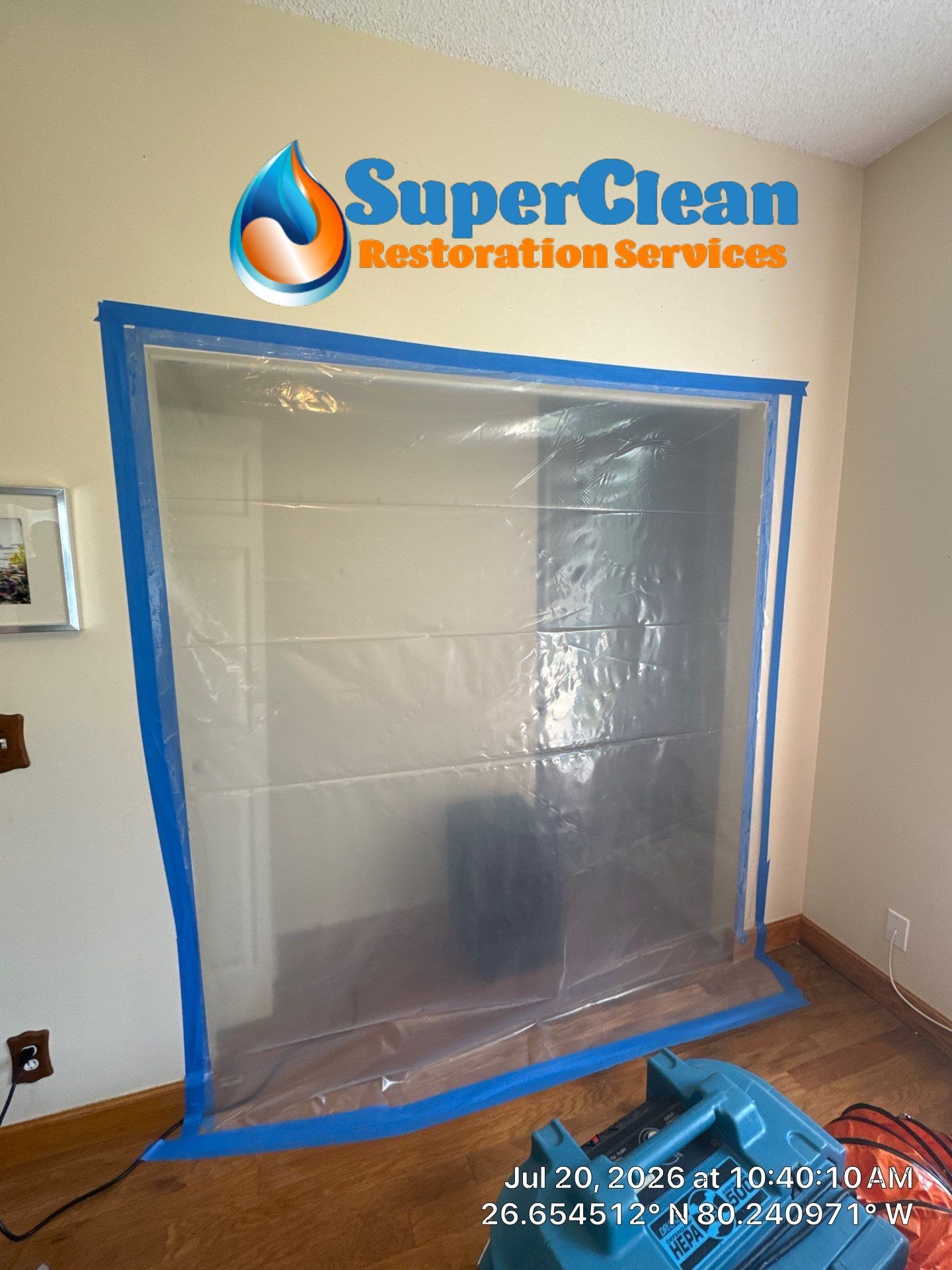 Professional Mold Remediation and Interior Water Damage Restoration in Wellington by SuperClean