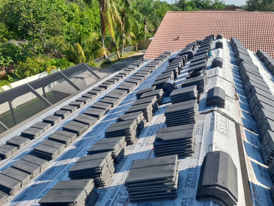Residential Roofing Installation using Eagle Roofing Tile by BLUES BROTHERS ROOFING