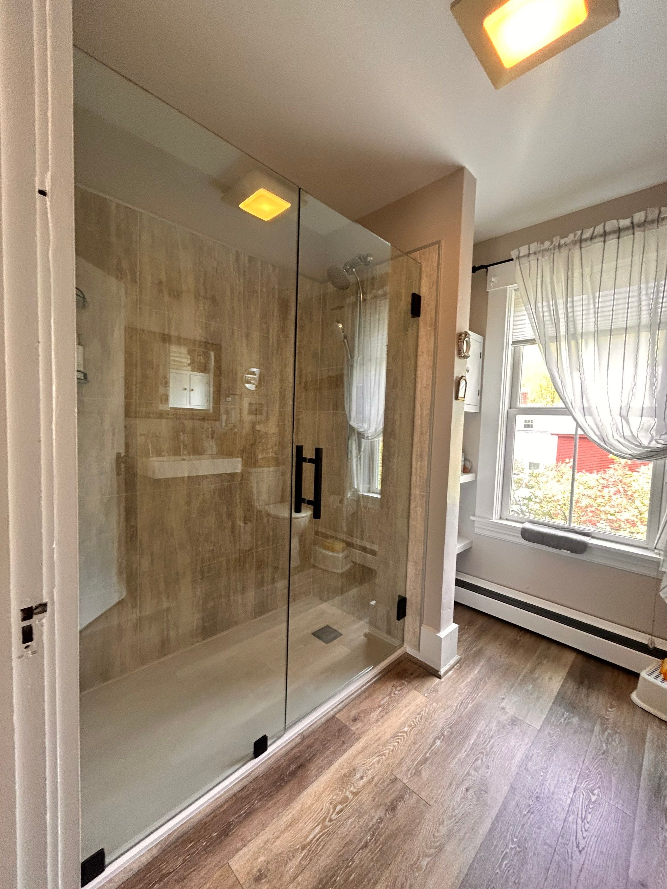 Shower using Hardware by CRL by Cheshire Glass Company