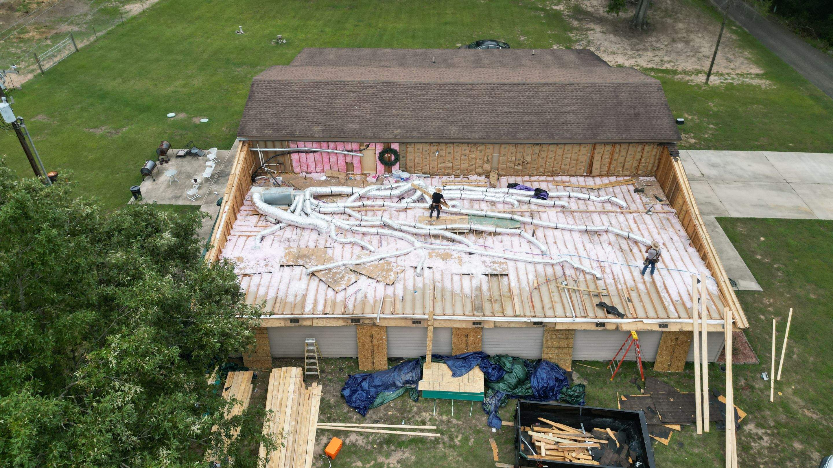 Repair Roof Damages & Interior Damages - Project in Coldspring Texas by Harden Enterprise Services LLC