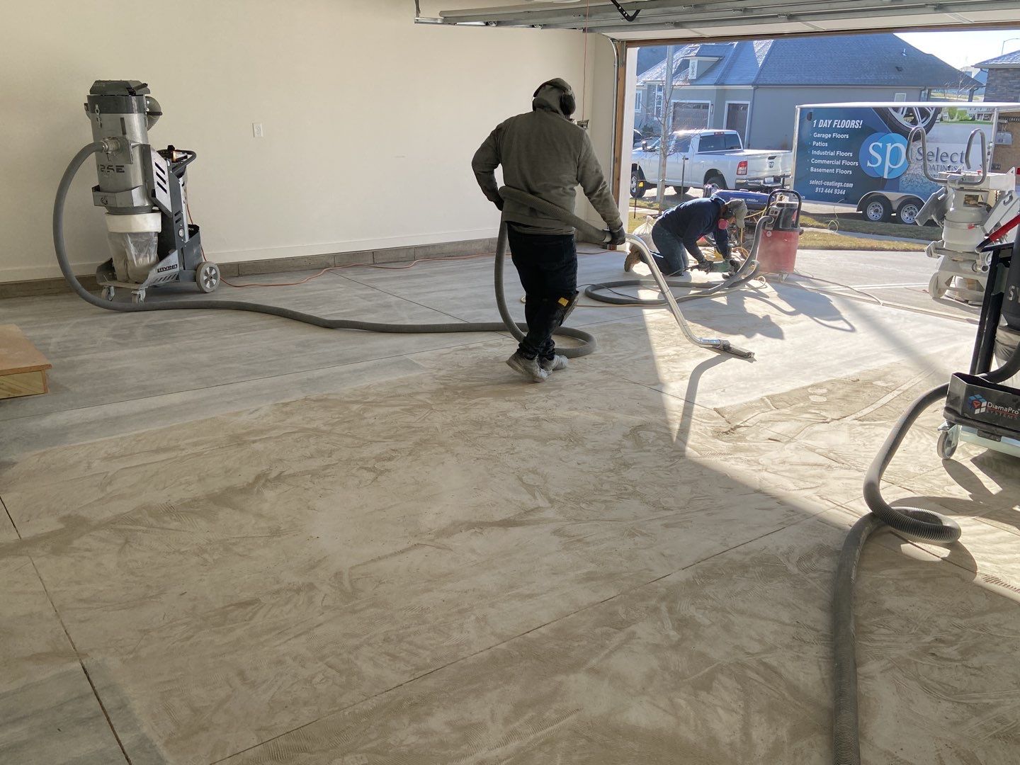 Garage Floor - Domino by Select Painting, Coatings & Garage Cabinets