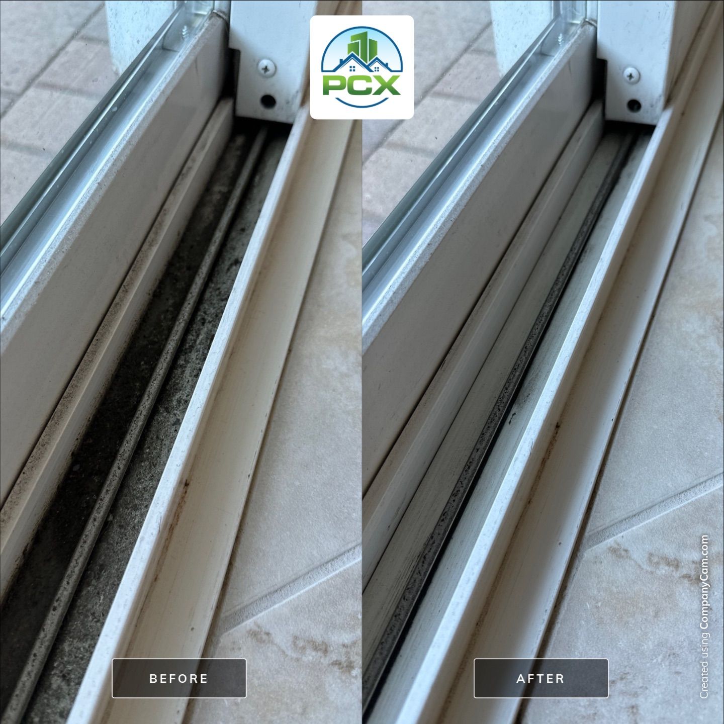 Squeegee Professional Window Cleaning with Track Detail by Property Cleaning Experts