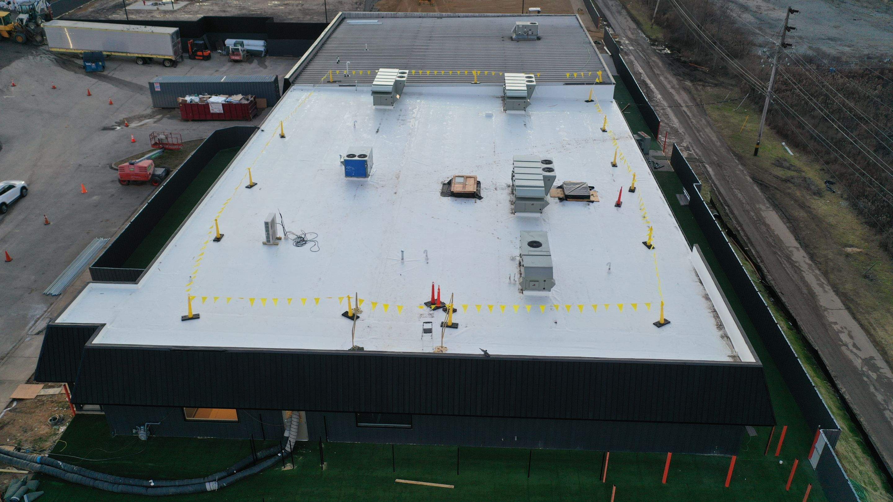 Commercial Roofing Installation using GAF TPO by All Site Roofing
