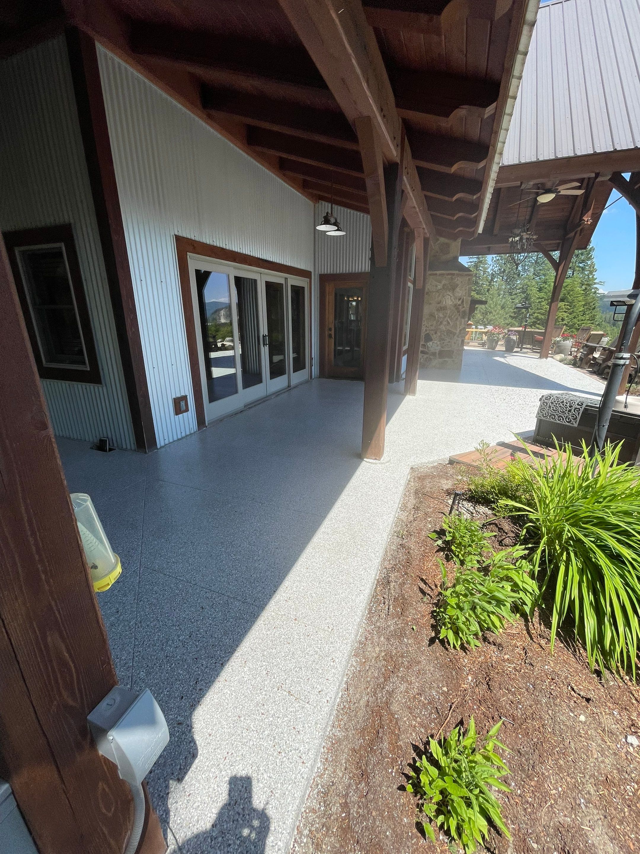 Patio Transformation using Mt Everest by Croc Coatings, LLC